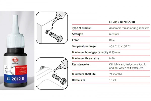 700.500, Threadlocker, Sealing compound, ELRING, 07589056031, 08713-0002, 1161053, 1790196, OVU01161, 2U7J-M2G349-AB, 83192210339, 75000500