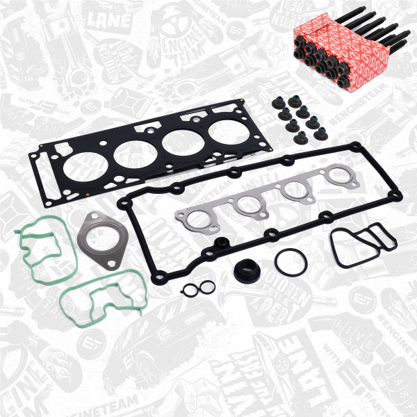 TS0029BT, Dichtungssatz, Zylinderkopf, Zylinderkopf Dichtungssatz, ET ENGINETEAM, Ford Fiesta Fusion Ka 1,3 BAJA A9JB 2001+, 1313567, 1N2G-6051A-2D, XS6E-6584-AB, XS6E-9441-AB, XS6E-9441-BA, 1089772, 1089844, 1149707, 1212231, 026.910, 52214400