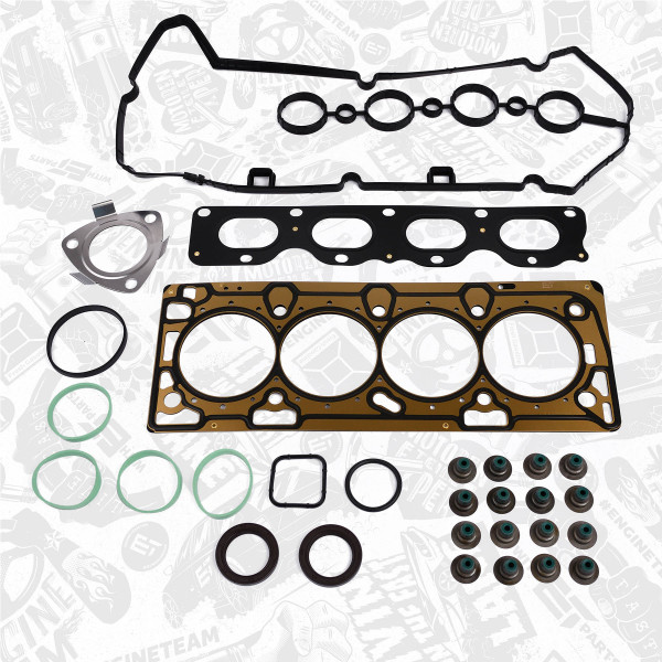 TS0036, Gasket Set, cylinder head, Cylinder head gasket set, ET ENGINETEAM, Fiat Opel Alfa Romeo Croma Zafira 159 A 18 XER 1,8 2005+, 1606537, 93186911, 354.010