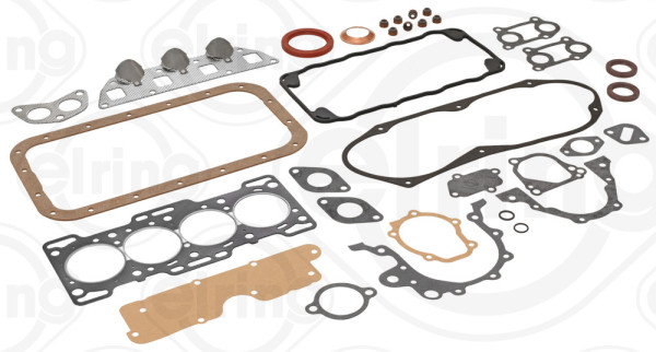 591.204, Full Gasket Set, engine, Full gasket set, ELRING, 11400-80810, 11400-80811, 11400-80812, 11400-80813, 11400-80814, 11400-80815, 11400-80816, 11400-80818, 01-52330-01, 20-28127-00/0, 437495P, 50027300, FK4326, GL390, S31017, 01-52330-02, GL391, S80904-00, 1140080810, 1140080811, 1140080812, 1140080813, 1140080814, 1140080815, 1140080816, 1140080818, 11400-80818*, 1140080818*