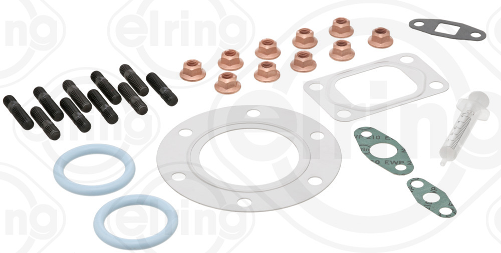 715.040, Mounting Kit, charger, Turbocharger gasket, ELRING, 53277121002