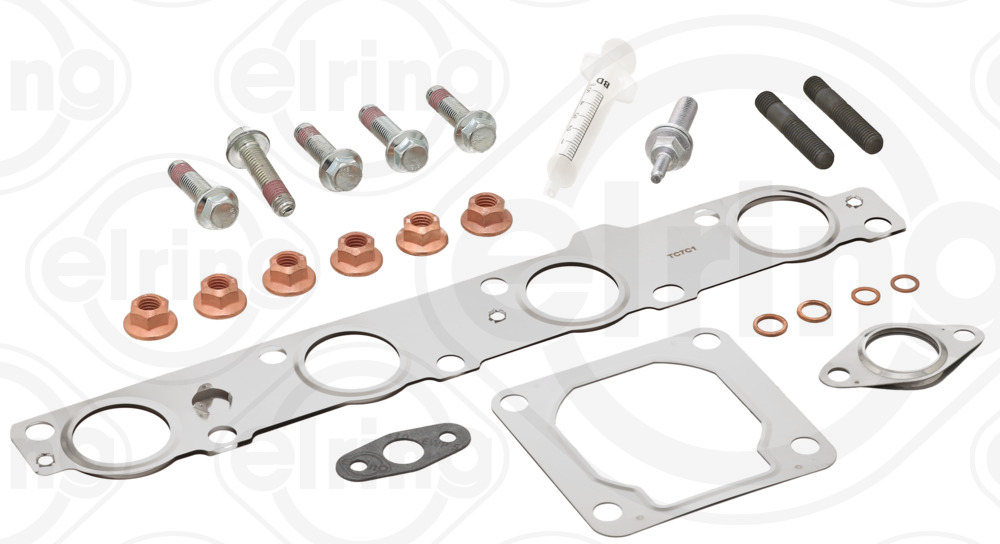 734.820, Mounting Kit, charger, Turbocharger gasket, ELRING