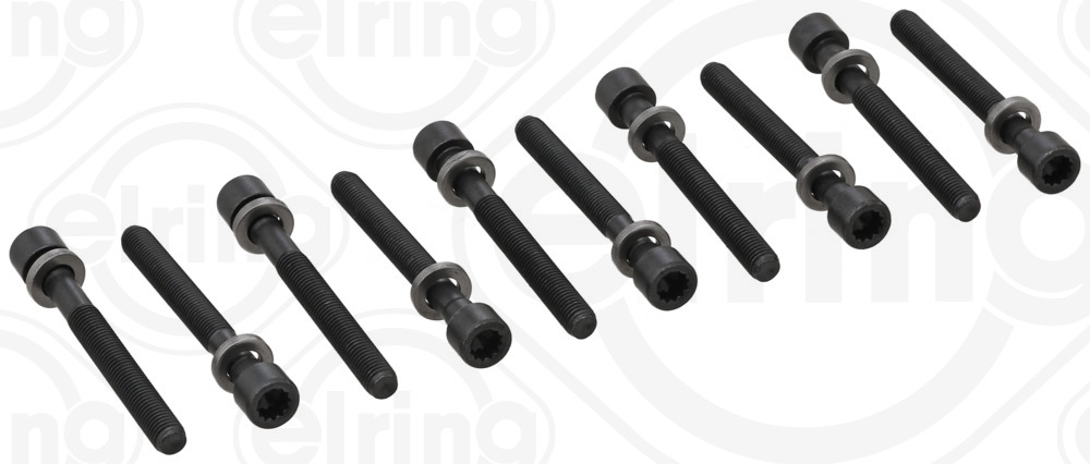 819.808, Cylinder Head Bolt Set, Bolt set, ELRING, 016228B, 12653, 14-32045-01, 22-33022B, 81000300, 9504125, BK5381, HBS043, 81018800, HBS029, T04132-00, 0,8-1,9LTR., 049103385, 0819LTR