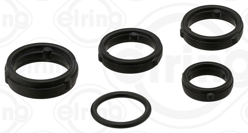 854.020, Gasket Set, oil cooler, Oil cooler gasket, ELRING, 68166067AA, 7B0198029, ES73012, GS33753, K68166067AA