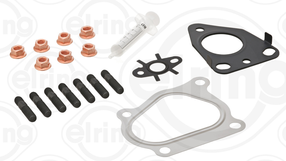 884.580, Mounting Kit, charger, Turbocharger gasket, ELRING