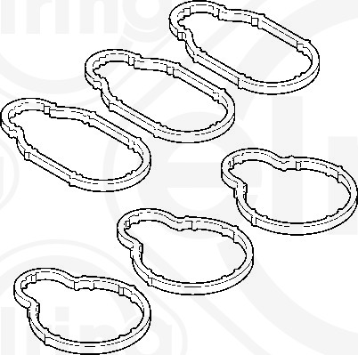 232.540, Gasket Set, intake manifold, Intake/Exhaust manifold gasket, ELRING, MS19460, MS97125