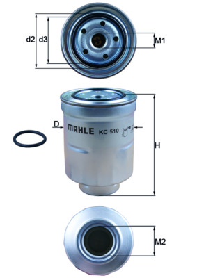 KC510D, Kraftstofffilter, Kraftstofffilter, MAHLE, 1335063, 1608933780, 1770A172, 1861006410, 2330030340, 2446500, 42072AJ130, CS768, ELG5452, F026402830, FN1143, FP5922, H509WK, J1335070, MF4646, PP852/3, PS10668, WF8468, WK9057Z, 1770A253, 1861006550, 2339030340, N1335063, 2339036760