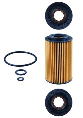 Oil Filter - OX153/7D1 MAHLE - 1000008, 100202, 14096