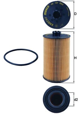 OX157D, Oil Filter, Oil filter, MAHLE, 02931092, 1457429169, D28E160H, H931X, LF3819, P550768, 04208014, E160HO.D., HU931X, 2931092, E160HD28, 4208014, 4208352