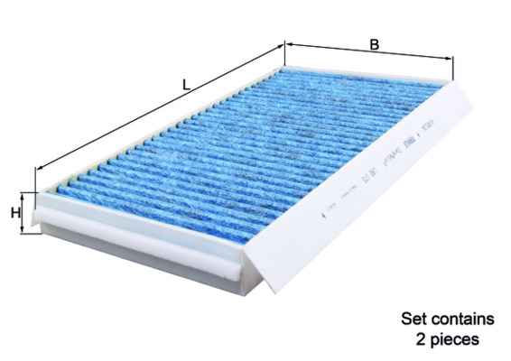 Filter, Innenraumluft - LAO173/S MAHLE - 0146843, 64116904867, FP3124-2