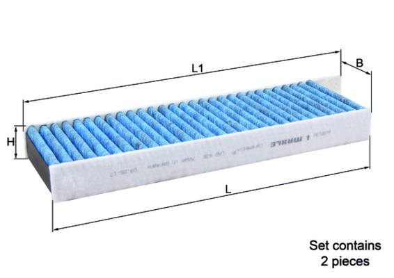 LAO428/S, Filter, Innenraumluft, Innenraumfilter, MAHLE, 0986628510, 1616959180, AHA261-2, CB1282, CFP10419-2, E2977LC-2, SU001A6185, TC1039X, V22-32-0006, 3638979, 6447XG, 6447XF, 6447XG2, 9801448180, 9807746480, 9821501880, 95525903