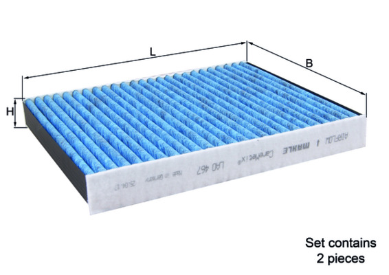 LAO467/S, Filter, interior air, Cabin filter, MAHLE, 64116809933, CB1442, E2978LB, FP2533-2, WG1788845, 64116991537, 64119272642, E2978LB-2, 64119163329, 6809933, 9272642, 6991537, 9163329