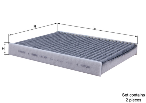 Filter, Innenraumluft - LAK467/S MAHLE - 1987432315, 31985, 5423100