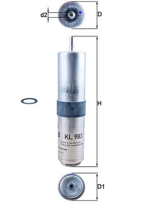 KL983D, Fuel filter, Fuel filter, MAHLE, 107276, 13328514121, 1643628480, 3143230014, 3192600, 4746FP, 5080, ADB112309, EFF313D, ELG5461, F026402257, FCS854, FN268, FP6147, H423WK, HDF696, LVFF774, M690, P11889, PP976/6, RN623, S1926B, SP1435, V202076, WF8525, WK5015, 13328515903, 3192601, S9261B, V2020761