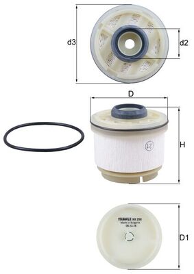 KX268D, Kraftstofffilter, Kraftstofffilter, MAHLE, 1770A233, 1860400021, 233900L010, 2604500, 3002200, 4863, 6000605426, 8981596930, ADT32381, ALG-7804, BFF8096, C10353, C802, E492KPD371, ELG5378, F026402115, F-193, FA6065, FC200S, FF5764, FN1138, hdf657, L477/606, MG1667, N1332096, N336, P505973, PC949, PE992, PU835X