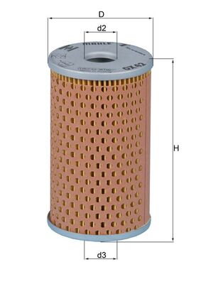 Oil Filter - OX42 MAHLE - 0001842225, 00119590, 0400700504