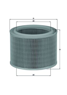 Vzduchový filtr - LX486 MAHLE - 038AR, 101190, 103