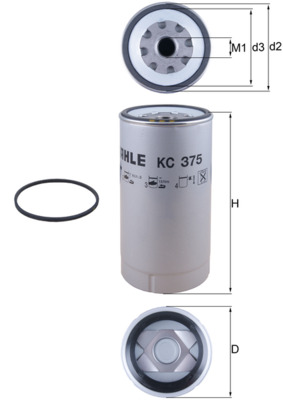 KC375D, Fuel filter, Fuel filter, MAHLE, 0004771702, 02113151EZ0130, 112277, 1290372, 1780730, 21380500, 2914811100, 30006, 3905873M91, 42554067, 4645FS, F026402143, FP6061, FS19737, H7160WK30, HDF303, P160PDMAX, P559118, PP967/7, SN916030, SP1300, WK1080/6X, 02113151EZ013020, A0004771702, HK7120WK30