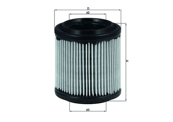 Vzduchový filtr - LX279 MAHLE - 92811344500, A17085, C710/1