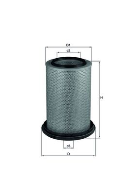 Vzduchový filtr - LX229 MAHLE - 0010941004, 00212290, 01200094