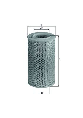 Vzduchový filtr - LX611 MAHLE - 10.26.04/20, 11120144402, 124