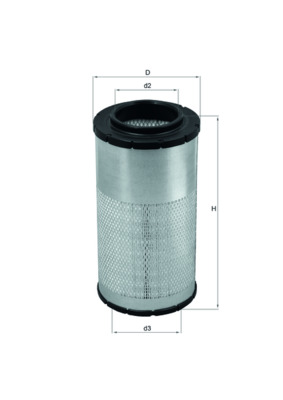 Luftfilter - LX2066 MAHLE - 0986626769, 1433697, 14343210006