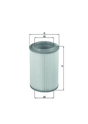 Air Filter - LX2689 MAHLE - 0986AF2086, 18345, 200K014