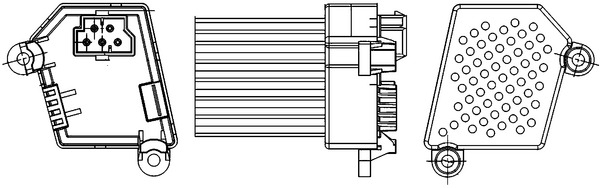 Regler, Innenraumgebläse - ABR33000S MAHLE - 08.59.032, 106011, 351321-191