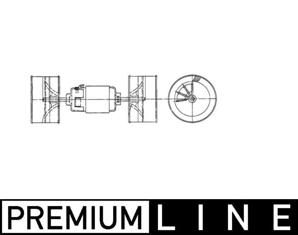 AB76000P, Vnitřní ventilátor, Klimatizace různé, Klimatizace různé, MAHLE, 0008309308, 009160491, 05991126, 1294099, 742020N, 81.61930.0036, 6708300861, 749560N, 8EW009160-491, A0008309308, A6708300861