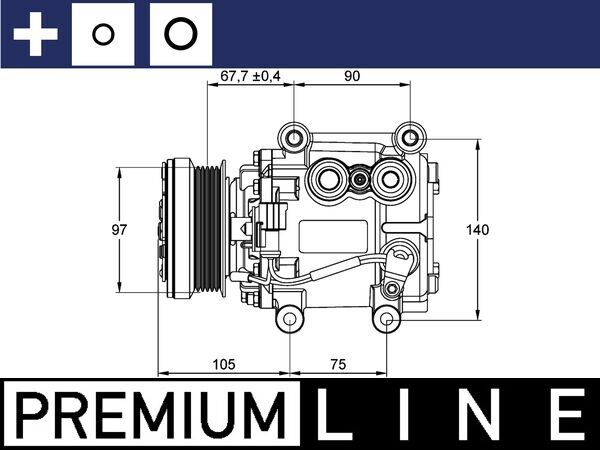 Kompresor, klimatizace - ACP1113000P MAHLE - 10-0474, 10-160-01005, 1201731