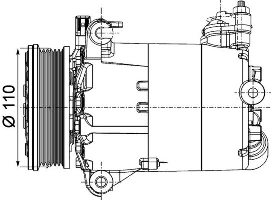 ACP1357000P, Compressor, air conditioning, Air-conditioning various, MAHLE, 10-160-01307, 1682592, 1683959, 1800K478, 1.8067A, 31250862AA, 31404442, 351272431, 890213, 9206.0761, ACP963, FDK478, 1707371, 351334351, 36001080, 9G9N19D629KA, LR027784, 1706375, 1766983, 36002855, 8FK351272-431, 9G9N19D629LA, LR030864, 1791013, 36002941, 8FK351334-351, 9G9N19D629LB, LR035975, 1712520, 1858673