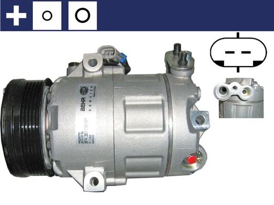 Compressor, air conditioning - ACP62000S MAHLE - 09174396, 09196952, 10-0068