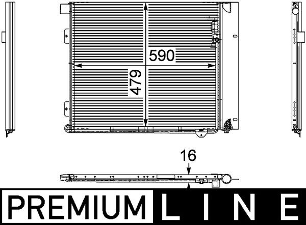 AC126000P, Kondensator, Klimaanlage, Klimaanlage verschiedene, MAHLE, 0837.3004, 262003N, 351029371, 35933, 43536, 815060, 81.61920.0024, 8880400494, 940179, DCN99061, MN5072, MN5072D, 81.61920.0036