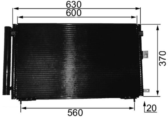 AC229000S, Kondenzátor, klimatizace, Klimatizace různé, Klimatizace různé, MAHLE, 104025, 212034N, 261176, 350435, 351037661, 53005558, 814047, 82D0225311A, 8846053010, 940191, CT11364, DCN51006, F4-AC1196, F4AC1196, TO5558, TO5558D, TSP0225311, 8FC351037-661