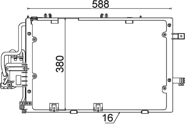 AC308000S, Condenser, air conditioning, Air-conditioning various, MAHLE, 0807.2016, 09201959, 10-110-01057, 102737, 115199, 1223499, 13114011, 152690N, 166210, 260009, 3018500091, 350203371000, 351300-604, 35412, 37005307, 382000, 5023305307, 53444, 60375307, 720M47, 817609, 888-0400256, 904476, 945265, 94546, AC890664, DCN20015, F4-53444, F453444, KDOL307