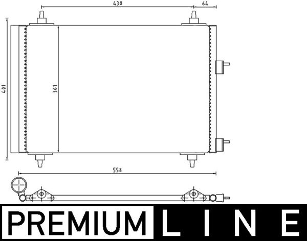 AC315000P, Condenser, air conditioning, Air-conditioning various, MAHLE, 0808.3013, 10-110-01055, 1223213, 161251A, 162003N, 260061, 350203380000, 351300-674, 35445, 40005209, 53485, 5514305209, 60405209, 6455AA, 721M08, 812732, 888-0400312, 905477, 945295, 94570, CN5351, DCN07019, KDPE209, PE5209, QCN323, TSP0225536, V42-62-0009, 351300671, 817524, BC380