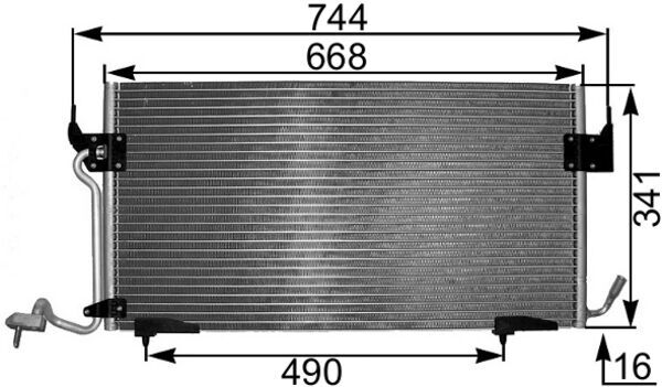 AC342000S, Kondenzátor, klimatizace, Klimatizace různé, Klimatizace různé, MAHLE, 062390N, 09005166, 101595, 1223203X, 260378, 350203044003, 351301291, 35439, 385500, 53745, 6455W4, 707M40, 817042, 888-0400176, 925090, 94276, CN5166, CT11521, DCN07010, KDCN166, TSP0225117, 101650, 350203286000, 35440, 6455Y2, 8FC351301-291, 350203286004, 96.364.765, 9636476580, 350203763000