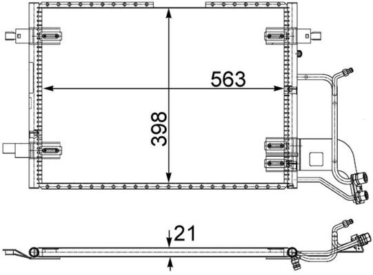 AC352000S, Kondensator, Klimaanlage, Klimaanlage verschiedene, MAHLE, 03005140, 0810.2007, 101833, 1223114, 166146, 260080, 342935, 350203225000, 351036-651, 35199, 482020N, 53609, 816967, 82D0225011B, 888-0400057, 8D0260401, 8D0260401A, 8D0260401J, 922945, 94207, AC811318, AI5116, CF20066, DCN32016, F453615, V15621001, 03005116, 0810.2014, 1223119, 350203222004