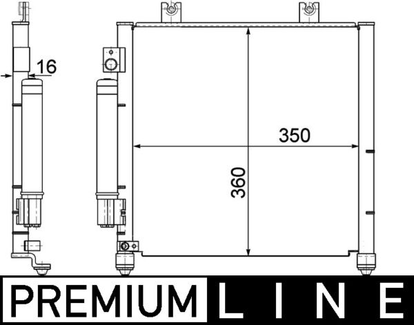 AC353000P, Condenser, air conditioning, Air-conditioning various, MAHLE, 0807.2045, 09203541, 103146, 152025N, 161292, 260450, 350203250000, 351301411, 35637, 37005342, 43093, 4700165, 720M52, 814437, 888-0400362, 945270, 94739, 9531083E00, AC830092, F443093, OL5342, OL5342D, QCN390, TSP0225531, V40-62-0012, 09209607, 350203357000, 43155, 4705465, 818093