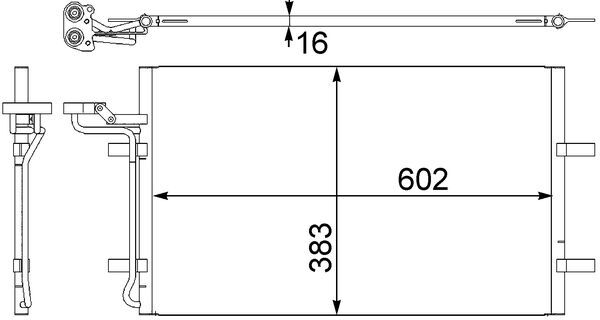 AC410001S, Kondenzátor, klimatizace, Klimatizace různé, Klimatizace různé, MAHLE, 00000000031418514, 0811.3022, 105199, 222003N, 260381, 343180, 350203934000, 351302571, 35770, 43339, 4N5119710BD, 4N5H19710BD, 59005139, 60595140, 731M14, 814323, 82D0226259MA, 888-0400427, 9009305140, 940086, AC834898, DCN33009, F4-43339, F443339, QCN632, TSP0225704, V95-62-0011, VO5140, 222004N, 30647932