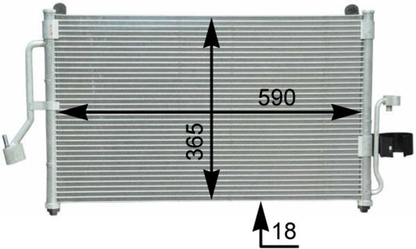 AC418000S, Kondensator, Klimaanlage, Klimaanlage verschiedene, MAHLE, 0831.3012, 351302021, 35424, 81005040, 818059, 888-0400236, 925551, 94454, 96271265, 96393543, DW007C001, DW5040, F4-53513, V51-62-0001, 351302661, 96331477, 96450097, 8FC351302-021, 96392097, 8FC351302-661