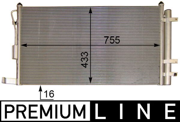 AC444000P, Condenser, air conditioning, Air-conditioning various, MAHLE, 08333045, 104909, 260732, 350010, 351303241, 43380/O, 512051N, 765M19, 83005111, 8880400553, 940269, 97606-4D000, AC830153, F4-AC8000, F4AC8000, KA5111, KA5111D, 43381, 83005138, 8FC351303-241, 94868, 976064D100, F4-AC8078, F4AC8078, KA5138, 43381/O, 976064D101, KAA5138