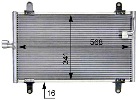 AC514000S, Condenser, air conditioning, Air-conditioning various, MAHLE, 08042.031, 082270N, 102633, 1223429, 13.128.570.80, 1312857080, 169781, 17005206, 260364, 345345, 350203047003, 351305211, 35494, 53133, 818018, 82D0225261A, 925261, 945141, 94700, AC830215, DCN090-50, FT5206, KDFT206, QCN253, RA7110180, TSP0225261, 350203772000, 6455T3, 818191, 8FC351305-211