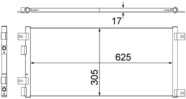 AC517000S, Kondenzátor, klimatizace, Klimatizace různé, Klimatizace různé, MAHLE, 0000504022601, 0804.2076, 103325, 117008, 169918, 261103, 28005058, 343205, 350203334000, 351305681, 35643, 402004N, 43049, 714M05, 818037, 821014, 8880400580, 940004, DCN120-02, IV5058, 350203174000, 504022601, 8FC351305-681, DCN12006, IVA5058, KDIV058, RA7140050, 350203334003, 350203887000, BC334