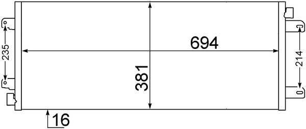 AC527000S, Kondenzátor, klimatizace, Klimatizace různé, Klimatizace různé, MAHLE, 0809.3050, 09109424, 103245, 1223254, 152026N, 161371, 260434, 2765000QAN, 342910, 350203941000, 351306651, 35485, 43005342, 43086, 4401424, 60435342, 6065305342, 723M26, 7701057122, 817689, 82D0225534A, 925618, 94659, AC835581, DCN23017, DS960C001, F4-43070, F443070, QCN378, RT5342