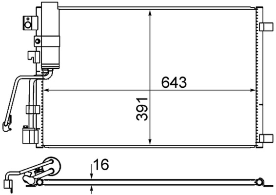 AC605000S, Condenser, air conditioning, Air-conditioning various, MAHLE, 072034N, 08213030, 104579, 13005283, 260446, 351310141, 35974, 43282, 719M62, 814009, 82D0226290MA, 92100JD500, 940417, AC873694, CF20291, DCN46008, DN5283, DN5283D, F4-AC1078, F4AC1078, 107332, 8FC351310-141, 92100JD50A, DNA5283D, F4AC1176, M7190210, 92100JD51A, DNA5283, DS710C002