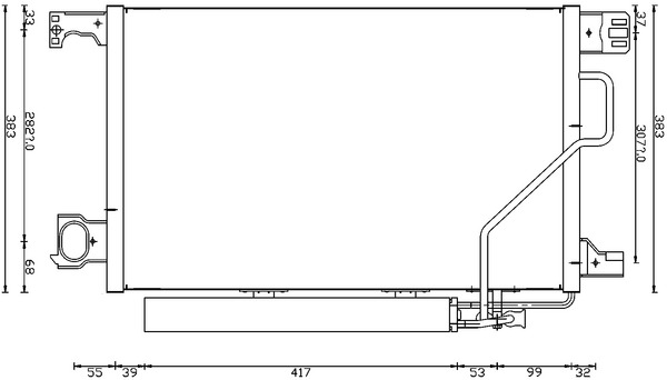 AC662000S, Condenser, air conditioning, Air-conditioning various, MAHLE, 0240288, 0806.2014, 103806, 122019N, 161316, 2035000854, 260421, 30005360, 351317-504, 35623, 392900, 43189, 60305360, 717M43, 818200, 82D0225657A, 888-0400352, 905641, 945887, 94794, AC839522, CN6521, DCN17023, F4-43189, F443189, MS5360, QCN223D, TSP0225657, V30-62-1035, 30015360