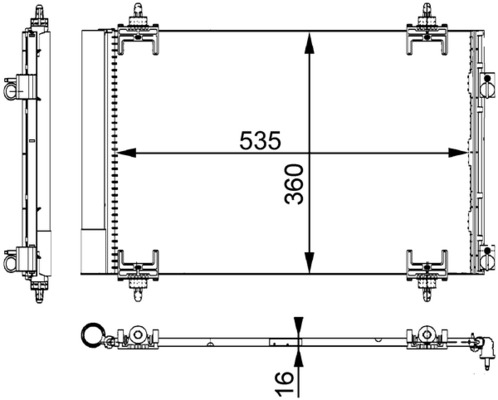 AC667000S, Kondenzátor, klimatizace, Klimatizace různé, Klimatizace různé, MAHLE, 062007N, 09005231, 260058, 350203602000, 351317-564, 35610, 60095231, 6455CX, 6455GH, 818171, 888-0400334, 905657, 94-5791, 94826, CN5231, CN5459, DCN07019, TSP0225548, V22-62-0009, 351317561, BC602, CNA5231, 8FC351317-561, 9682531580, 96.825.315.80, CNA5231D, 9650545480, 9650631480