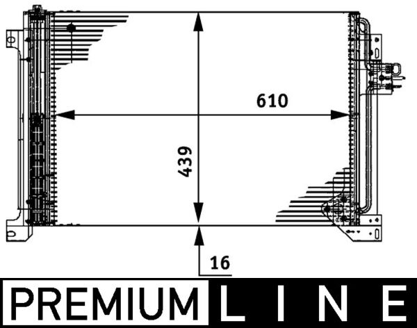 AC670000P, Condenser, air conditioning, Air-conditioning various, MAHLE, 0000041214450, 0804.2077, 117019, 1223228X, 261002, 304500, 351317-634, 35625, 402002N, 43341, 714M12, 801024, 818985, 888-0400400, 94713, DCN12004, IV5081, TSP0225631, 351317631, 41214450, IVA5081, 8FC351317-631, 8FC351317-634