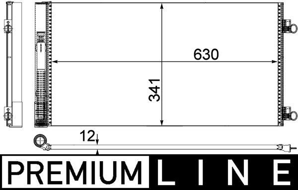 AC751000P, Kondenzátor, klimatizace, Klimatizace různé, Klimatizace různé, MAHLE, 052016N, 06005414, 0802.2032, 261146, 350203747000, 351319-644, 35961, 43436, 64539228607, 770M04, 814408, 888-0400461, 940204, AC830007, BW5414, BW5414D, CF20218, DCN05103, 351319641, 9228607, MN308C003, 8FC351319-644